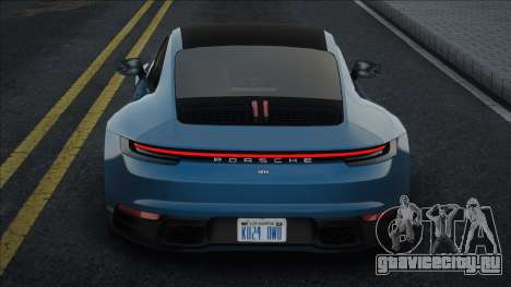 Porsche 911 (992) Blue для GTA San Andreas