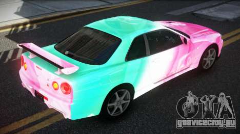 Nissan Skyline R34 GT-R XD-L S7 для GTA 4