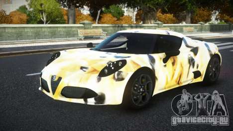 Alfa Romeo 4C MJR S8 для GTA 4