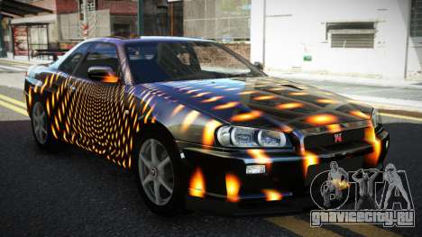 Nissan Skyline R34 GT-R XD-L S1 для GTA 4