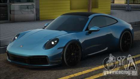 Porsche 911 (992) Blue для GTA San Andreas