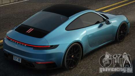 Porsche 911 (992) Blue для GTA San Andreas