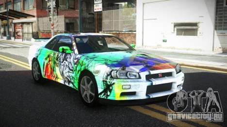 Nissan Skyline R34 GT-R XD-L S14 для GTA 4