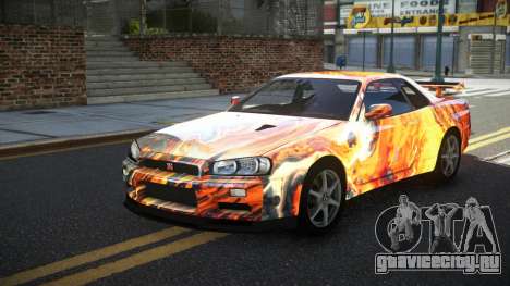 Nissan Skyline R34 GT-R XD-L S3 для GTA 4