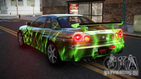 Nissan Skyline R34 GT-R XD-L S10 для GTA 4