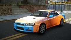 Nissan Skyline R34 GT-R XD-L S6 для GTA 4