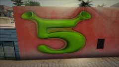 Shrek 5 Logo Mural для GTA San Andreas