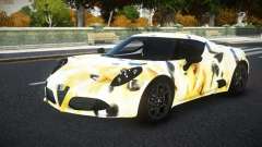 Alfa Romeo 4C MJR S8 для GTA 4