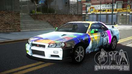 Nissan Skyline R34 GT-R XD-L S14 для GTA 4