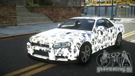 Nissan Skyline R34 GT-R XD-L S5 для GTA 4