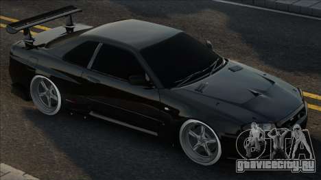 Nissan Skyline R34 Blek для GTA San Andreas