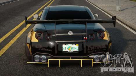 Nissan GTR R35 Yellow для GTA San Andreas