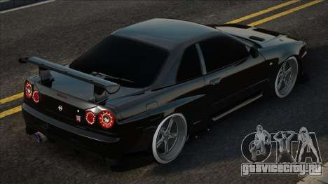 Nissan Skyline R34 Blek для GTA San Andreas