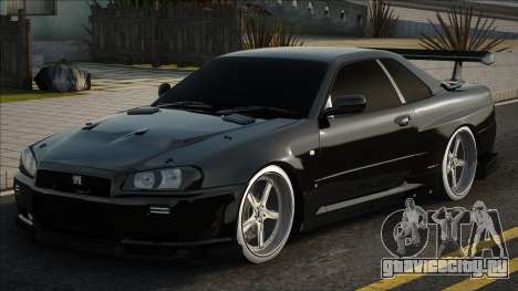 Nissan Skyline R34 Blek для GTA San Andreas